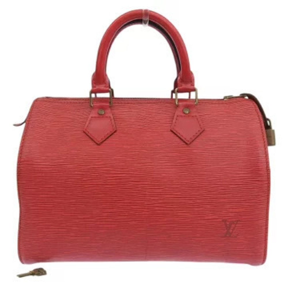 Louis Vuitton Epi Speedy Boston Leather Red